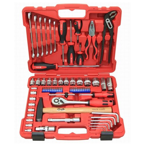 Набор инструмента Perfect Tools (Тайвань) 69 предметов (1/2“ и 1/4“) PT-T469C-BS1 , 1 шт.