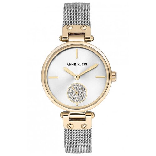 Наручные часы ANNE KLEIN Часы женские Anne Klein 3001SVTT, серебряный, серый