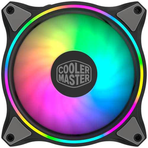 вентилятор для корпуса cooler master sickleflow 120 argb white edition mfx b2dw 18npa r1 Вентилятор для корпуса Cooler Master MasterFan MF120 Halo, черный/ARGB