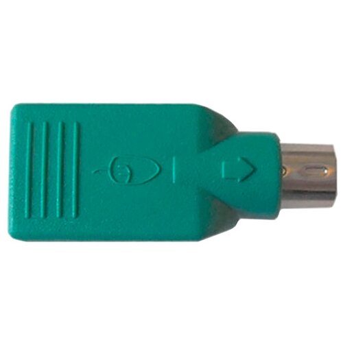 Переходник/адаптер ESPADA PS/2 (m) - USB (f), 0.05 м, зеленый переходник адаптер espada usb ps 2 usb eusbm ps 2f 0 03 м зелeный