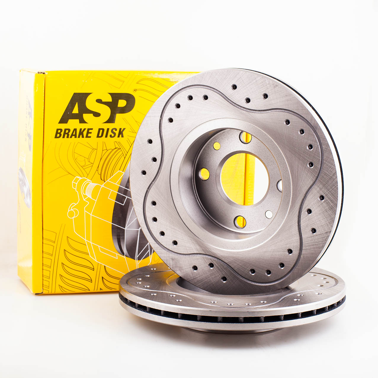 ASP 270222S (270222S_A0P) тормозной диск (перф. и проточка) (Комплект 2 штуки)