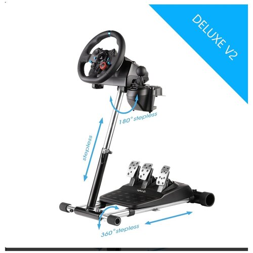 Подставка для Руля Wheel Stand Pro Deluxe V2 (Logitech G29 / G920) wheel stand pro deluxe v2 подставка для игрового руля thrustmaster t gt ts xw t500 t300 t150 tx tmx