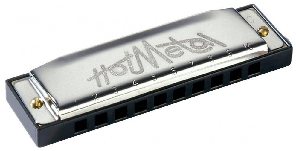 Губная гармошка Hohner Hot Metal (M57206X) черный/серебристый