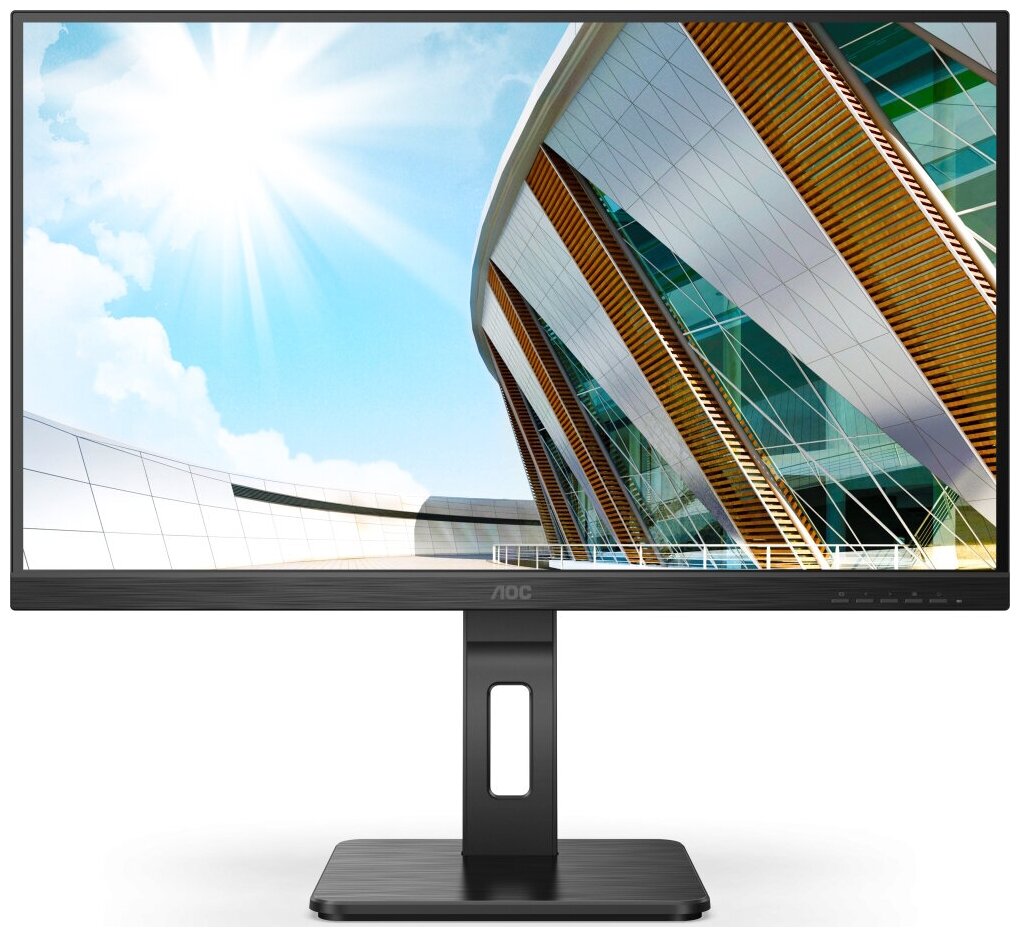 Монитор 23.8" AOC 24P2QM Black с поворотом экрана (VA, 1920x1080, 75Hz, 4 ms, 178°/178°, 300 cd/m, 20M:1, +DVI, +HDMI)