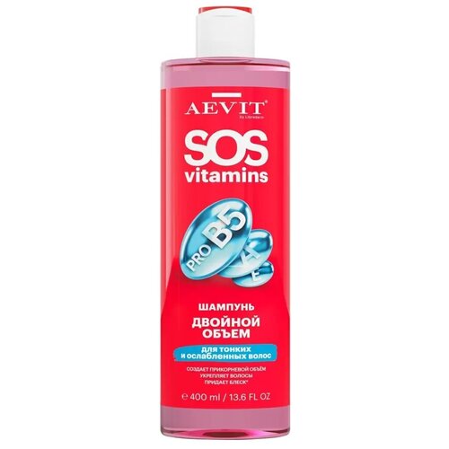 Шампунь для тонких и ослабленных волос Librederm SOSvitamins двойной объем, 400 мл 9545950