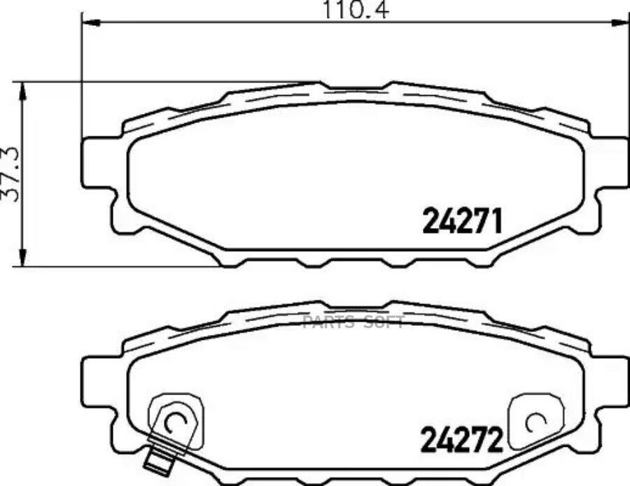 NISSHINBO NP7006 NP7006_колодки дисковые задние!\ Subaru Legacy 2.0i/Outback 2.5i 03