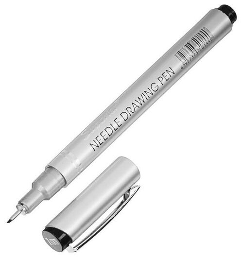 Ручка капиллярная линер черная 1мм MS-807A