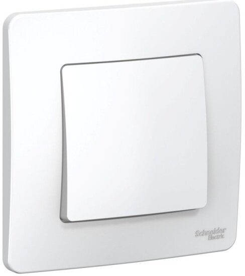Выключатель внутренний Systeme Electric (schneider Electric) SCHNEIDER ELECTRIC 1-клавишный, 10А, 250B SE Blanca Белый (BLNVS010101)