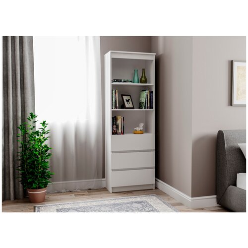 Стеллаж белый матовый по мотивам Икеа 60x180x35 6800₽