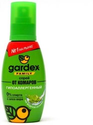 Gardex Спрей репеллентный от комаров "Gardex Family", с алоэ вера, 100 мл