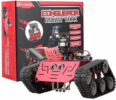 Электромеханический конструктор Elegoo Conqueror Robot Tank Kit