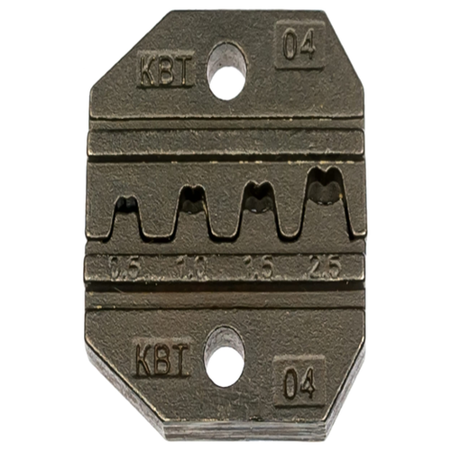 Матрица номерная МПК-04 для опрессовки | код 69960 | КВТ (3шт. в упак.)