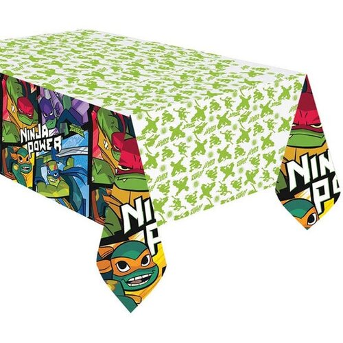 Скатерть праздничная одноразовая полиэтиленовая Amscan Черепашки-Ниндзя, 120х180 см