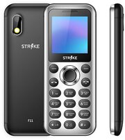 Сотовый телефон Strike F11 черный (2*SIM,1.44" 128x128,0,08mpx,32/32Mb,460 мАч, mSD до 32Gb, BT, FM)