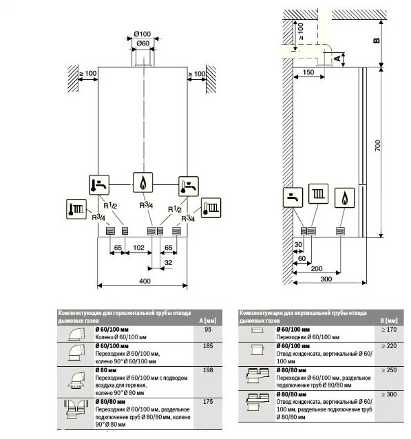 Конвекционный газовый котел Bosch Gaz 6000 W WBN 6000-24 С, двухконтурный - фотография № 14