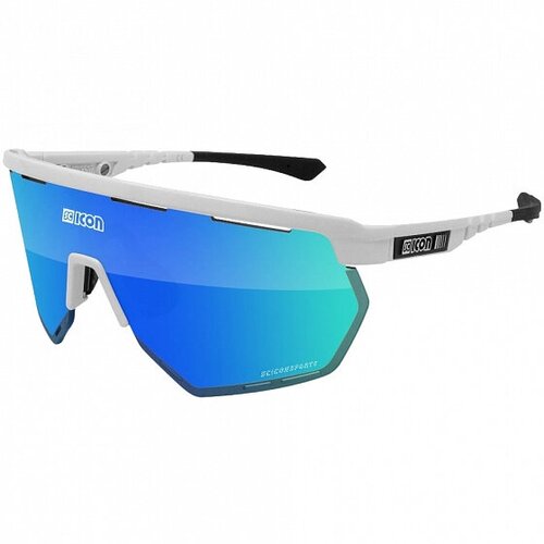 Солнцезащитные очки Scicon 99012, монолинза, оправа: пластик, спортивные, с защитой от УФ, синий