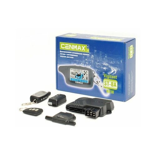 Автосигнализация Cenmax Vigilant ST-8A с обратной связью дистанционный запуск брелок с ЖК дисплеем 7861₽
