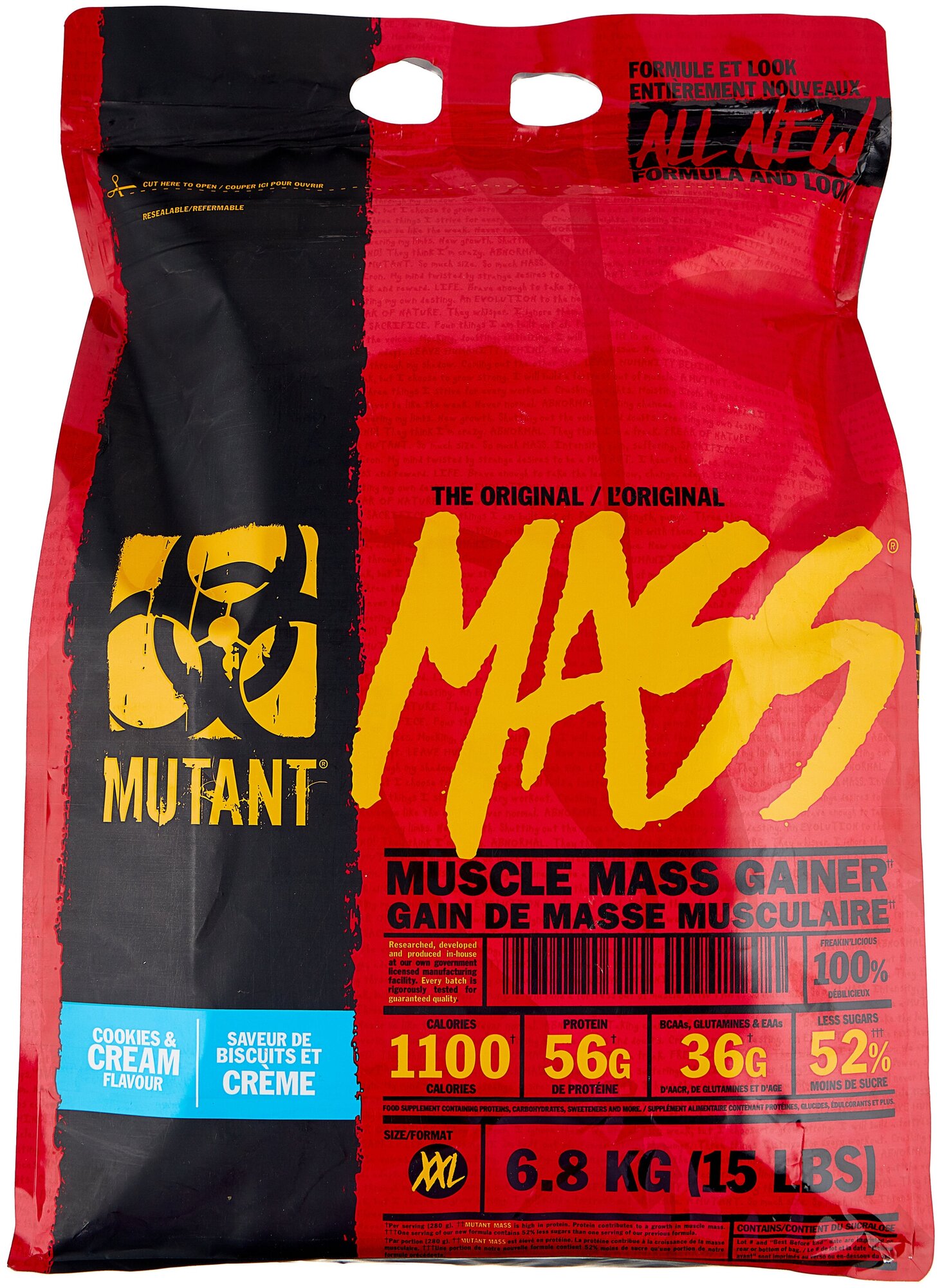 MUTANT Mass 15lb (6,8 кг) (Cookies & cream flavour)