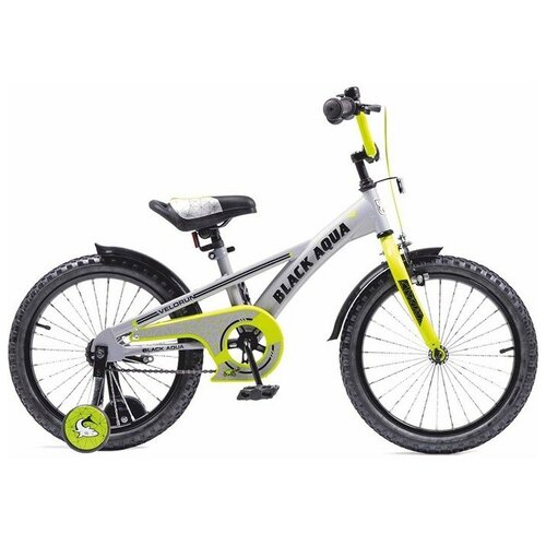 Велосипед двухколесный 20 Black Aqua Velorun серо-лимонный KG2019 1526200₽