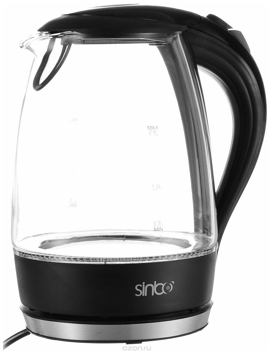 Чайник электрический SINBO SK 7338B, 2200Вт, черный