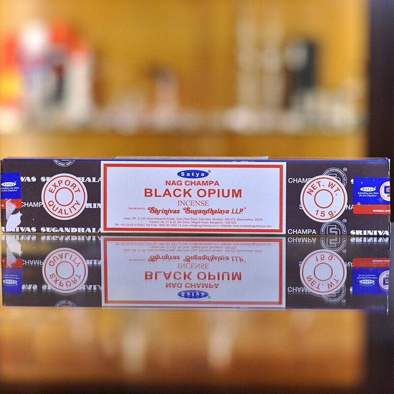Ароматические палочки / Благовония Сатья "Черный опиум / Black Opium ...