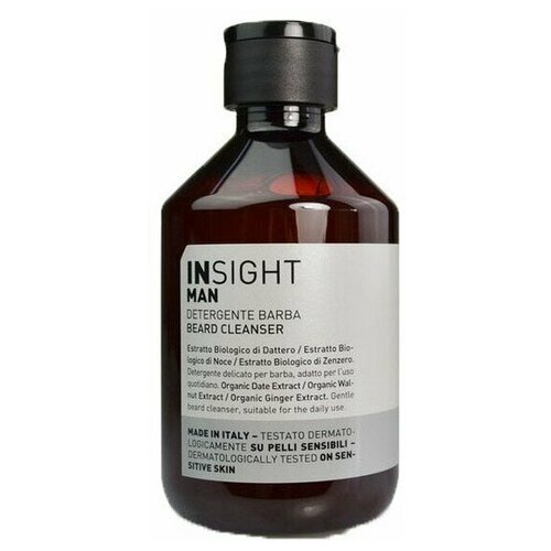 insight масло для бороды olio barba nutriente 50 мл Insight Шампунь для бороды Detergente Barba, 250 мл