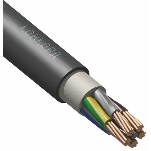 Кабель ВВГнг(А)-LSLTx 5х25 МК (N PE) 1кВ (м) Конкорд 6333 кабель ввгнг а lsltx 5х25 мк n pe 0 66кв м алюр 00 00006060