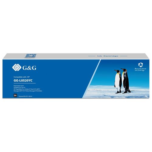 Картридж G&G GG-L0S20YC (HP 976YC - L0S20YC) черный 465 мл cactus картридж совместимый кактус cactus cs l0s20yc 1804705 l0s20yc черный 465 мл