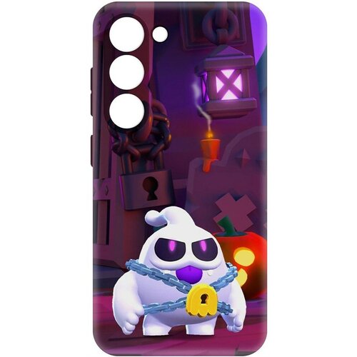 Чехол-накладка Krutoff Soft Case Brawl Stars - Призрак Скуик для Samsung Galaxy S23 черный чехол накладка krutoff soft case brawl stars призрак скуик для samsung galaxy s23 ultra черный