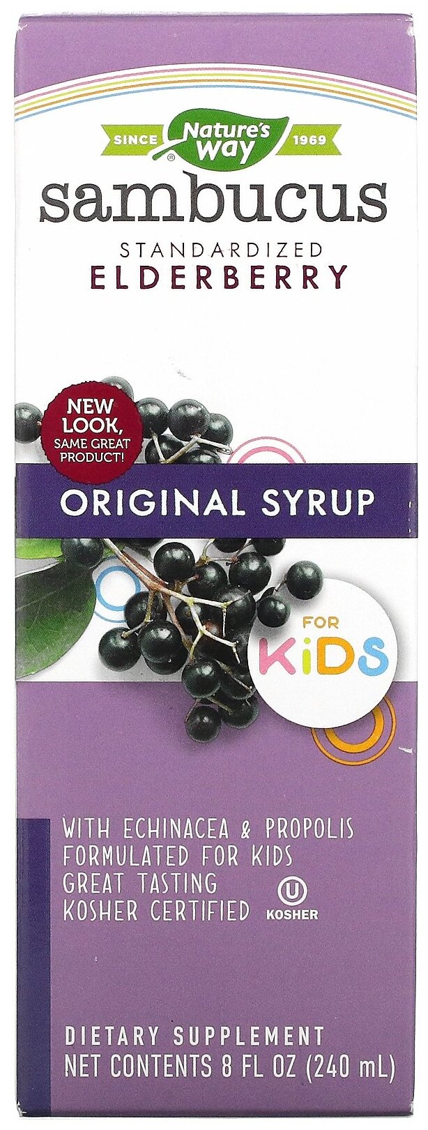 Сироп Nature's Way Sambucus Original for kids Standartized Elderberry фл.