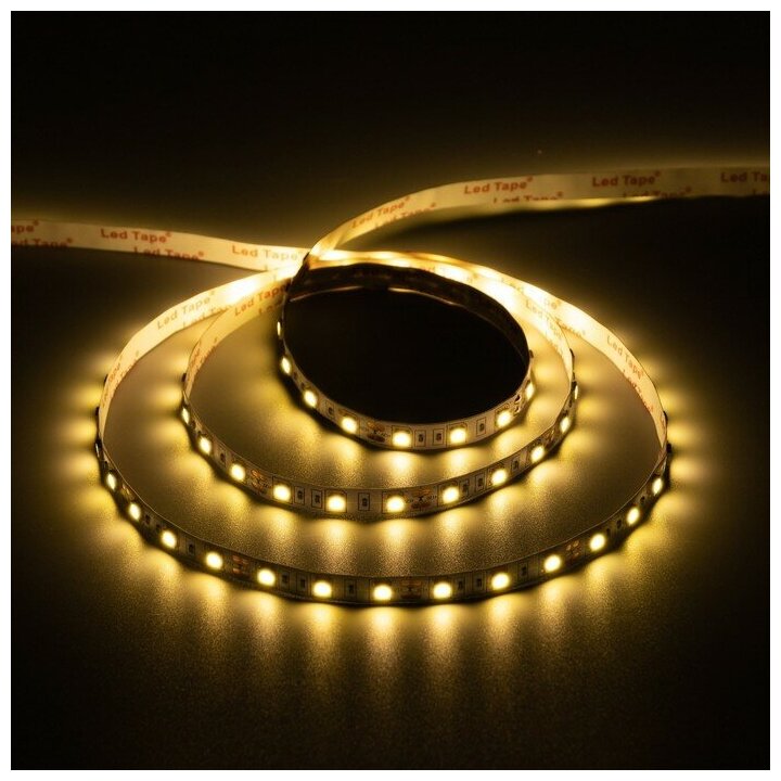 Светодиодная лента Apeyron Electrics 5 м, IP20, SMD5050, 60 LED/м, 14.4 Вт/м, 12 В, 3000К - фотография № 2