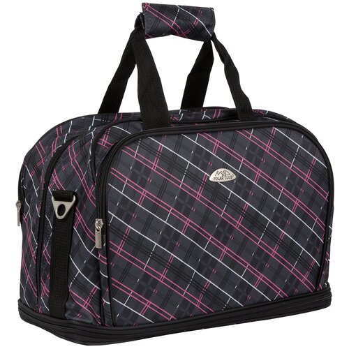фото Дорожная сумка п7092 клетка розовая polar