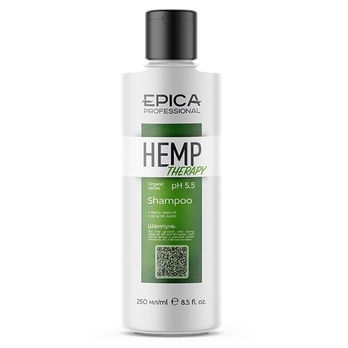 EPICA Professional шампунь Organic Hemp Therapy для роста волос, 250 мл epica professional кондиционер hemp therapy organic для роста волос 250 мл