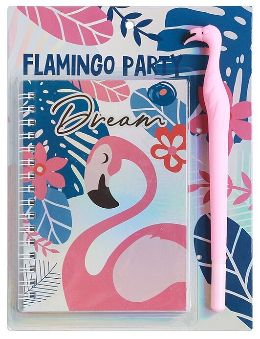 Набор ArtFox Flamingo Party 4564190 недатированный, А6, 40 листов, розовый/синий