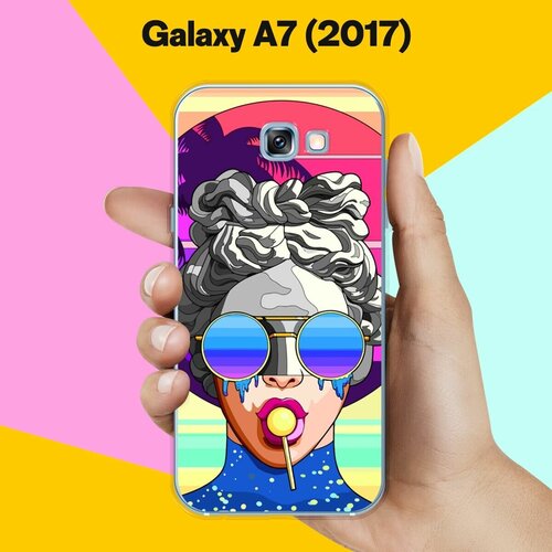 пластиковый чехол влюбленные магритта 2 на samsung galaxy a7 2017 самсунг галакси а7 2017 Силиконовый чехол на Samsung Galaxy A7 (2017) Очки / для Самсунг Галакси А7 2017