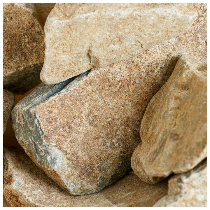 Камень для бани "Порфирит" колотый, коробка 20 кг - фотография № 2