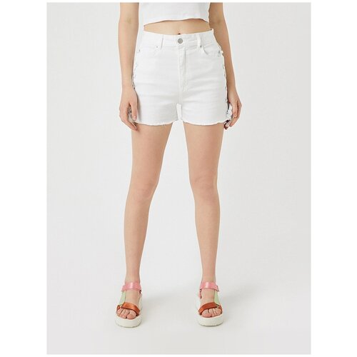 фото Шорты koton women, 1yak03019md, цвет: white, размер: 36