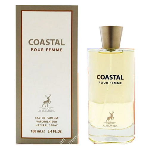 Парфюмерная вода/ духи/ AL HAMBRA женские/ COASTAL POUR FEMME/ 100 ml/ ОАЭ/ цветочный/ свежий/ цитрус/ черная смородина