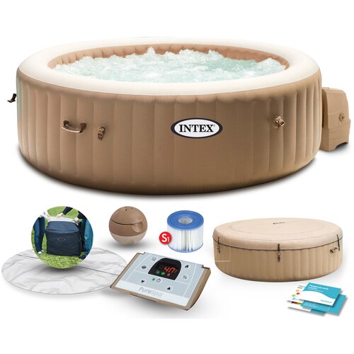 фото Спа бассейн intex purespa bubble (28426) бежевый