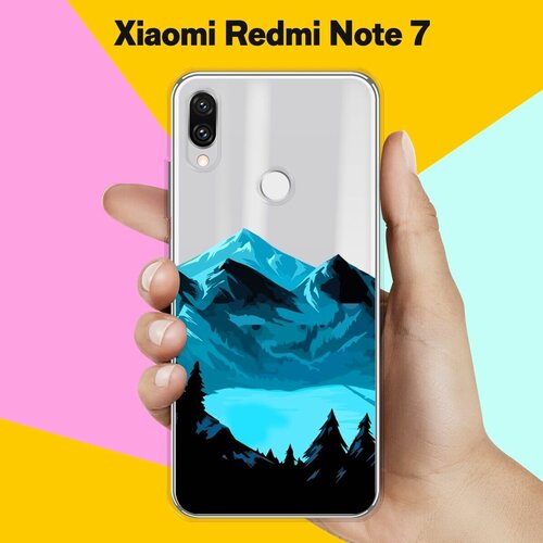 Силиконовый чехол Горы и озеро на Xiaomi Redmi Note 7