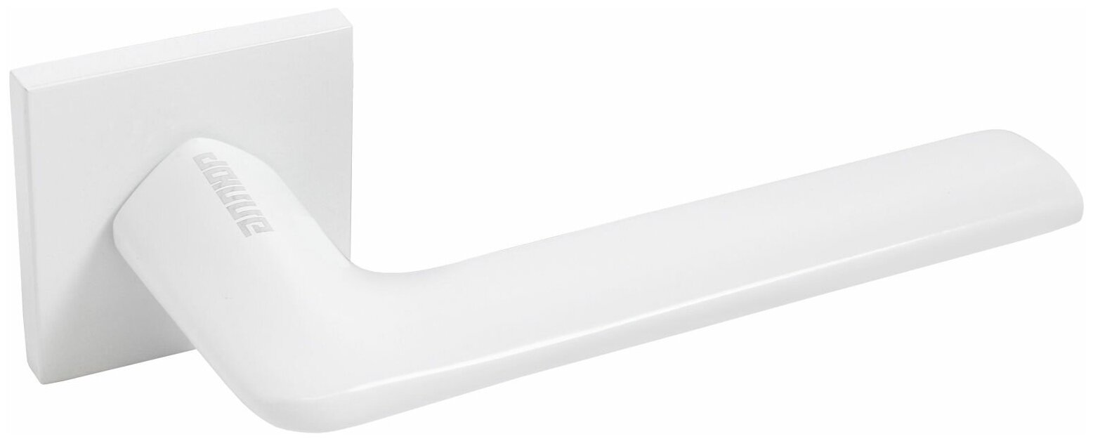 фото Ручка дверная межкомнатная аллюр АРТ "тина" W (88110), белый