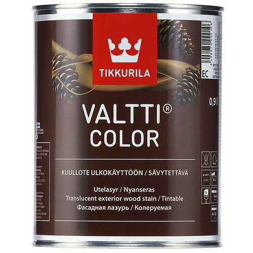 Tikkurila Valtti Color,Колеруемая фасадная лазурь,0,9л матовая фасадная лазурь tikkurila valtti color 0 9l