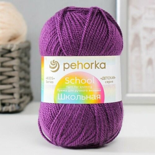 Пряжа для вязания 100 акрил 150м50гр 191 Ежевика 536₽