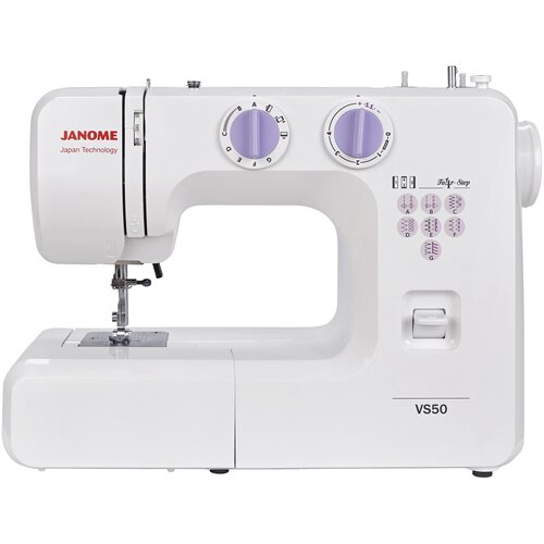 Швейная машина Janome VS 50, белый/фиолетовый швейная машина janome vs 56s