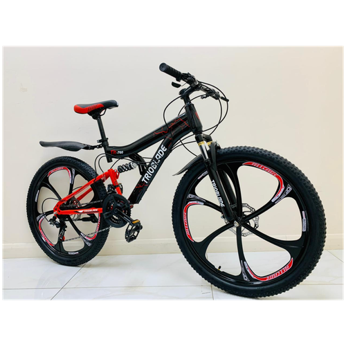фото Горный велосипед на литых дисках trioblade 3051 26" черный/красный