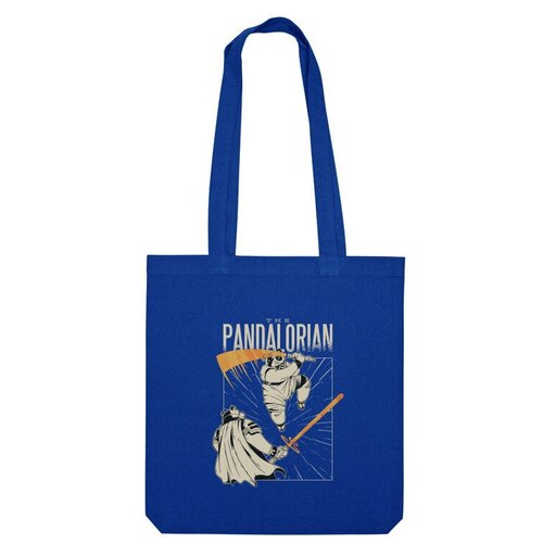фото Сумка «панда мандалорец - panda mandalorian» (ярко-синий) us basic
