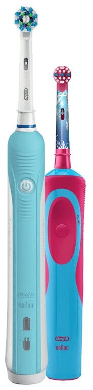 Зубные щетки Braun Oral-B PC500/D16.513.U + Vitality D12.513K Frozen Kids - фотография № 1