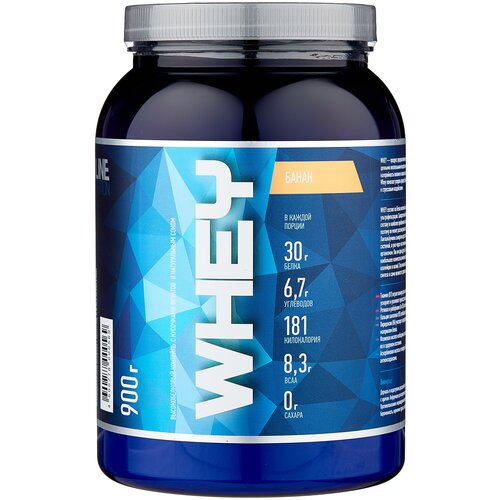 Протеин RLINESportNutrition Whey, 900 гр., банан протеин geon excellent whey 920 гр банан