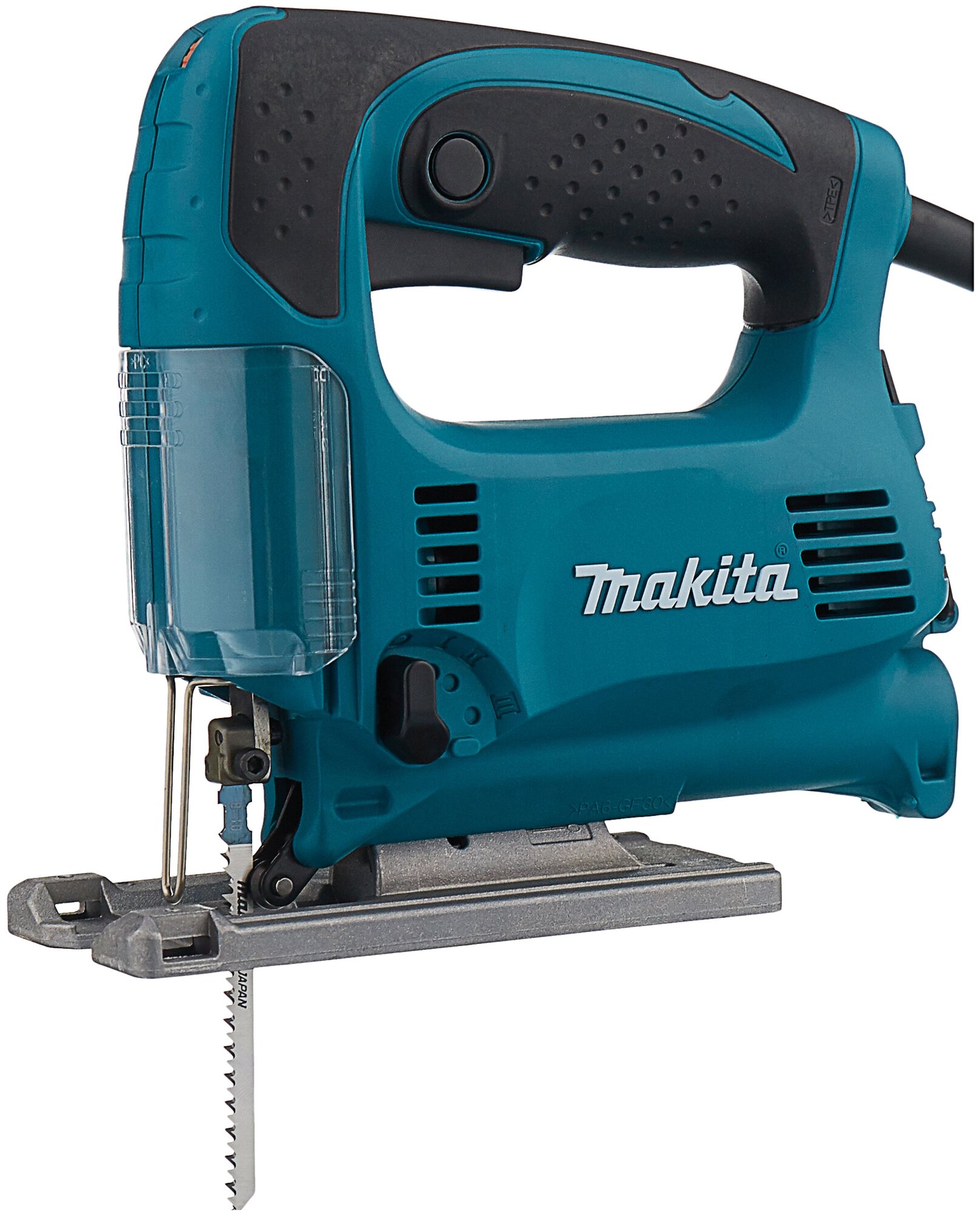 Лобзик электрический MAKITA 4329K 450 Вт, 500-3100 об\м, ход 18 мм, рез 65 мм, кейс