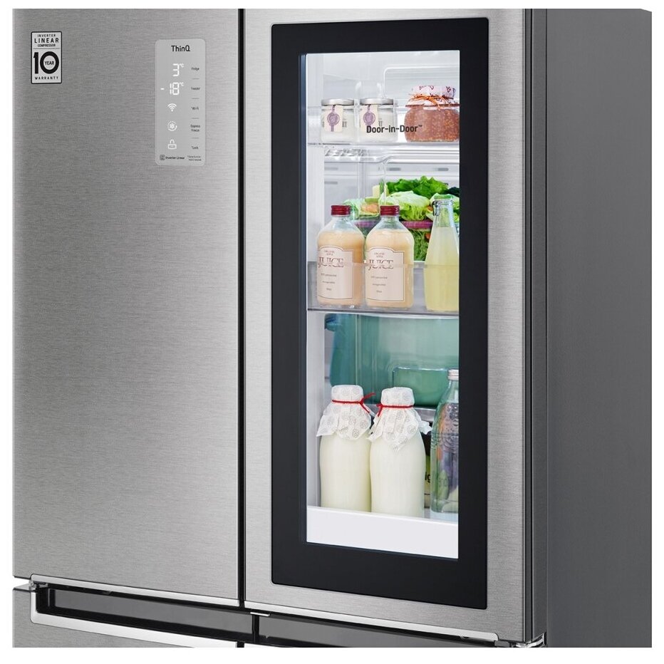 Холодильник LG GC-Q22FTAKL, серый - фотография № 8
